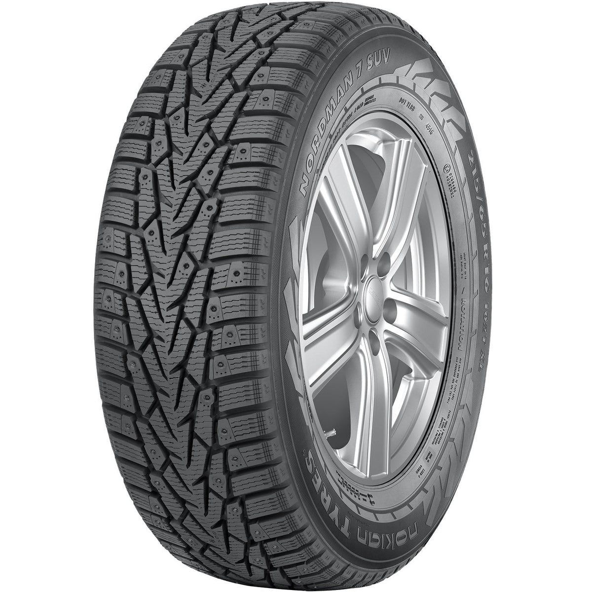 Set of 4 Nokian Nordman 7 SUV 255/55R18 109T XL Tires Fits: 2014-15 BMW X5 sDrive35i, 2007-13 Acura MDX Base
