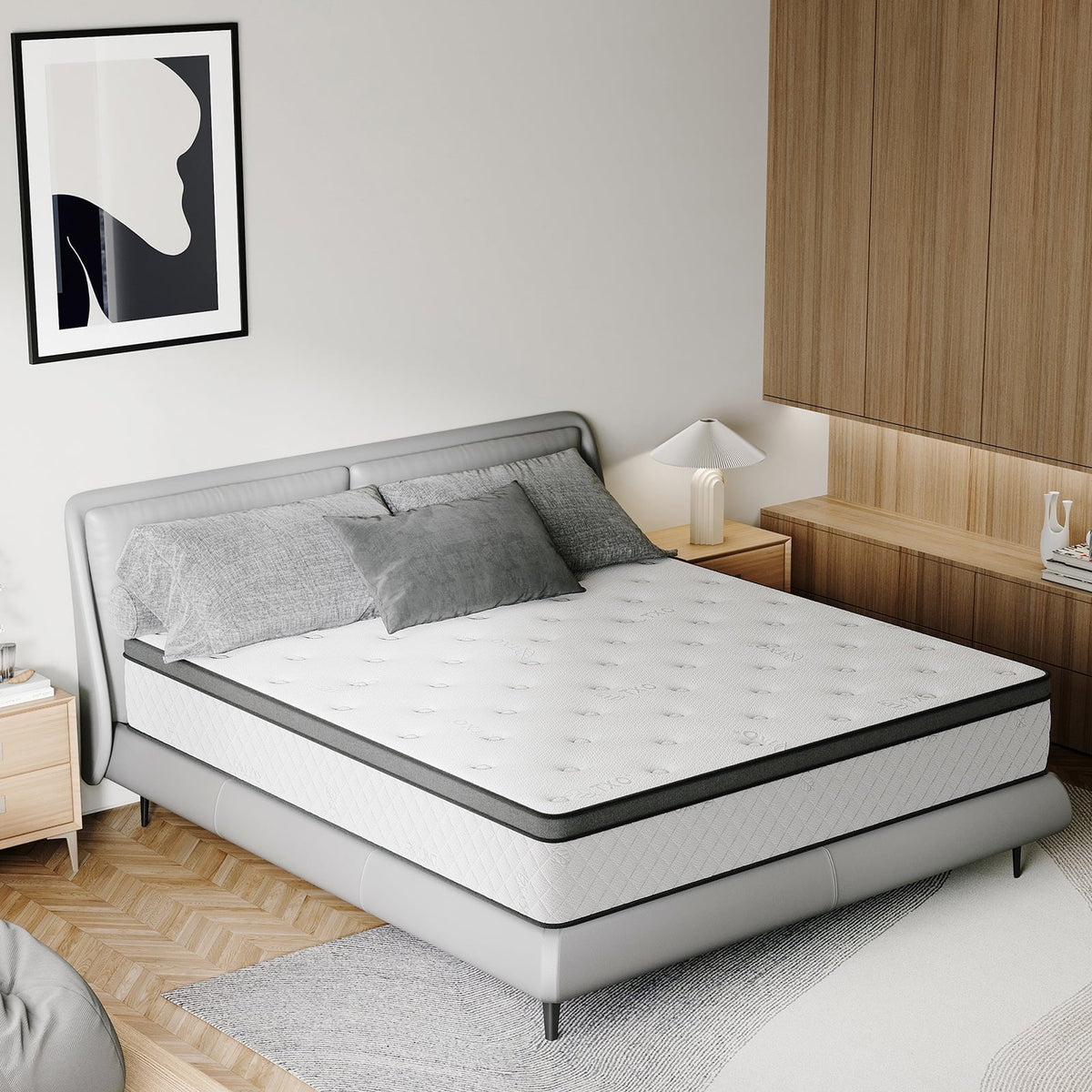 12 Inch Memory Foam Mattress, Innerspring Hybrid Mattress ¨C Full Mattress ¨C Bed in Recorder Box ¨C Medium Firm Mattress