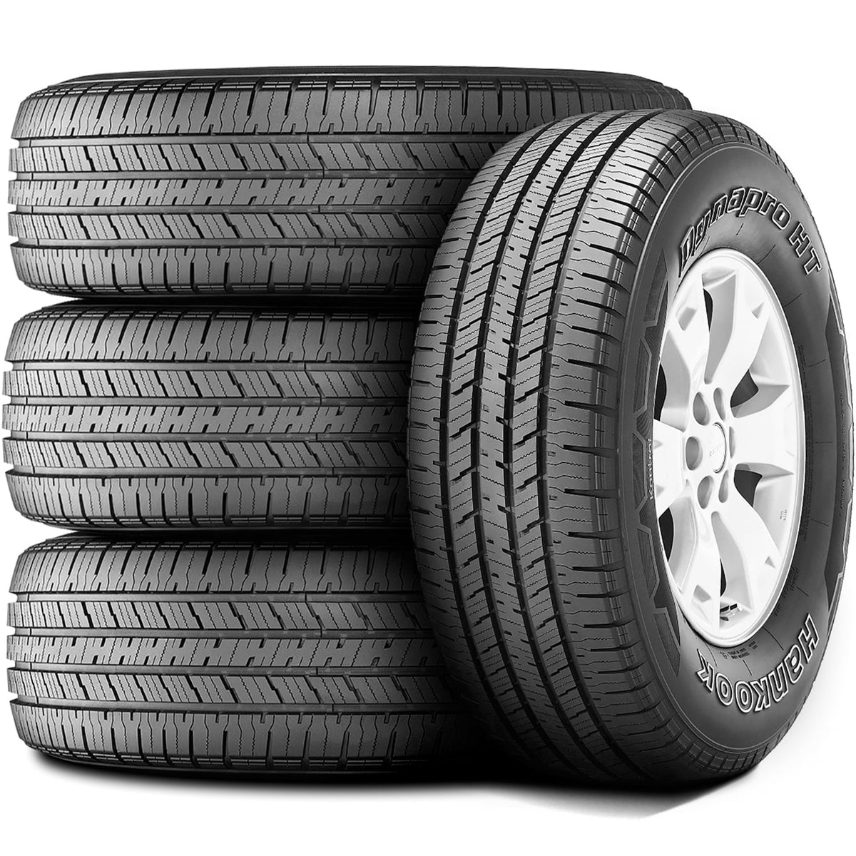 Set of 4 (FOUR) Hankook Dynapro Dark 245/70R17 108T A/S All Season Tires Fits: 2015-18 Chevrolet Silverado 1500 SSV, 2014-20 Jeep Grand Cherokee Laredo