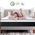 14 inch Full Mattress in Lens Box, Gel Memory Foam and Pocket Spring Hybrid Mattress
