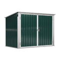 金属製の屋外ストレージシェッド - ガーデン用工具や用品の収納 - サイズ 200 x 100 x 120