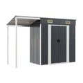 屋外収納庫 アルミ製 使用場面は庭やベランダ 150 x 120 x 200
