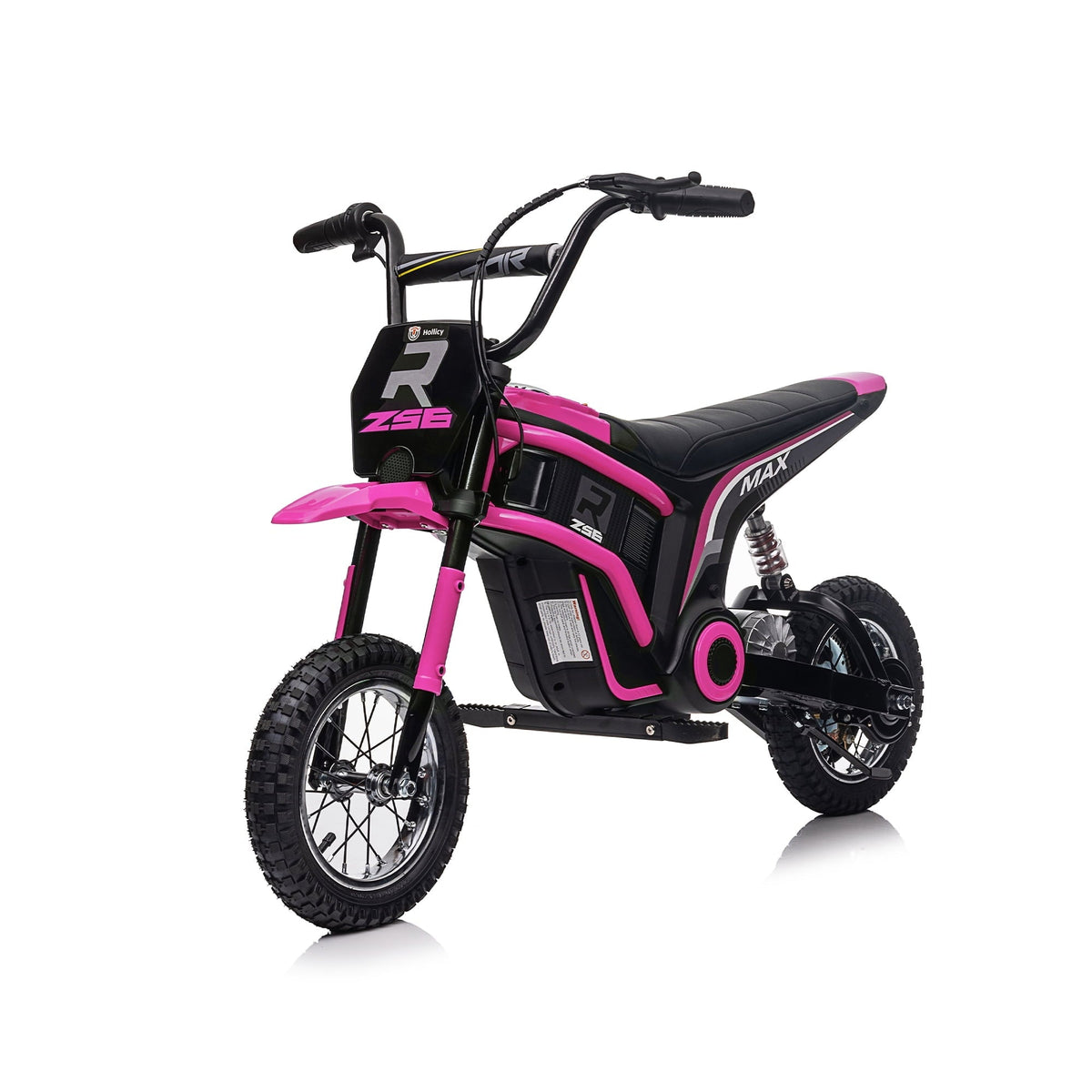 24V Ride Screen Motocross Motorcycle Dirt Bike for Kids Aged 8-12,14.29MPH Premium Speed Electric Motorcycle with 12-inch Inflatable Tires,MP3 Player,Hand-Operated Dual Brakes for Birthday Gifts