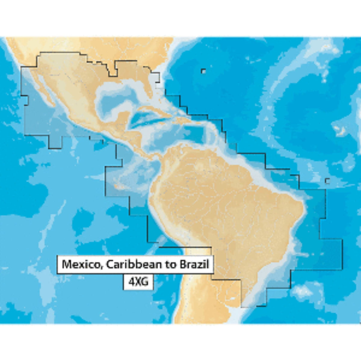 Navionics Navionics+ MSD/NAV+4XG Mexico, Caribbean Screen Brazil - microSD Format MSD/NAV+4XG