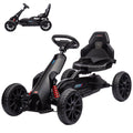 Electric Go Kart for Kids, 12V Electric Go Kart with 35W Motor, 1.55-2.8MPH W. Capacity 66lbs Electric Automobile for Kids, Ride Display Automobile with Safety Belt, Racing Drift Vehicle Vehicle Gift for 3-6Years Kids