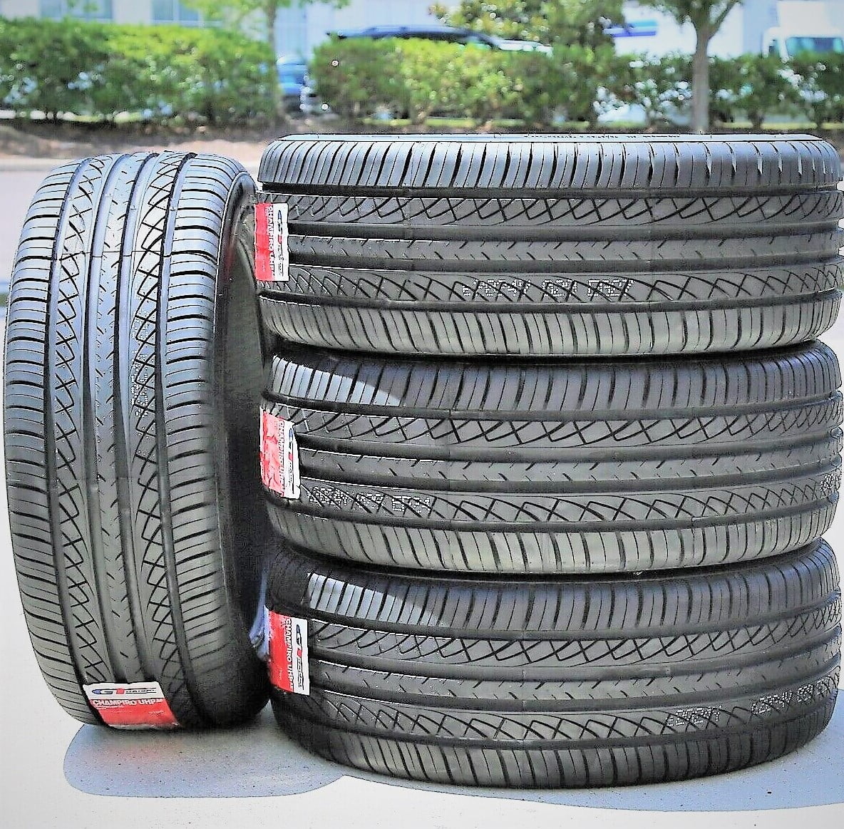 Set of 4 (FOUR) GT Radial Champiro UHP A/S P225/40ZR18 225/40R18 92Y XL Performance Tires Fits: 2014-15 Honda Civic Si, 2013 Toyota Corolla Optics