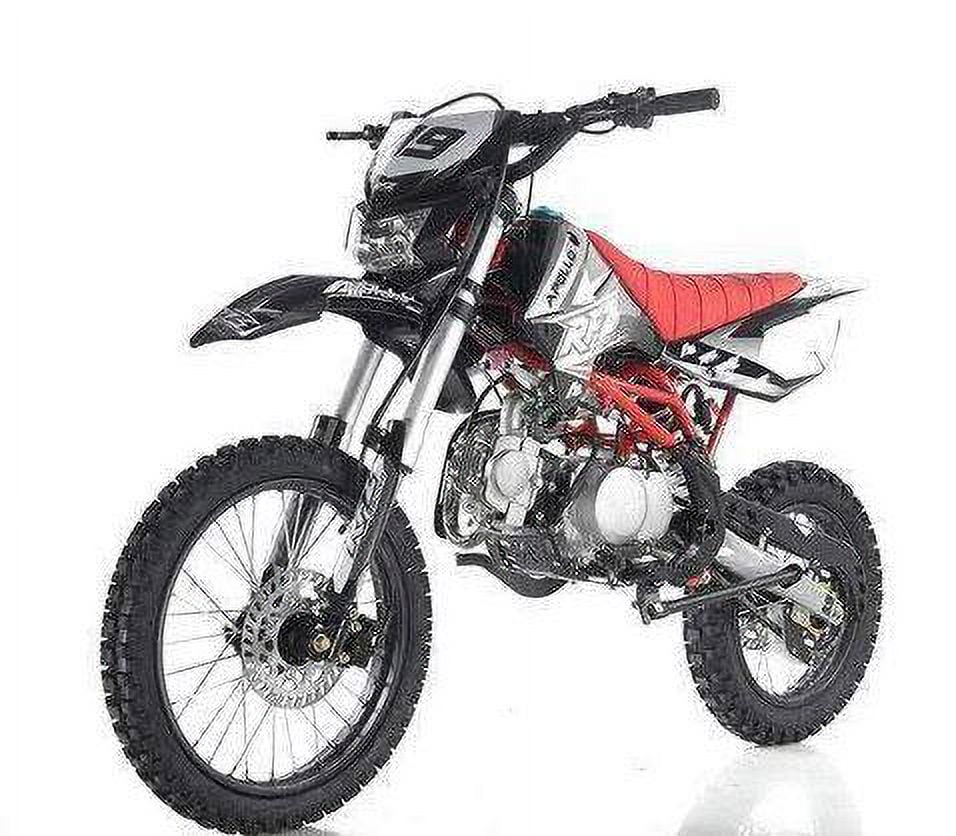 APOLLO DBX19-125CC DIRT BIKE MANUAL CLUTCH W/HEADLIGHTS ADULT SIZE-Black