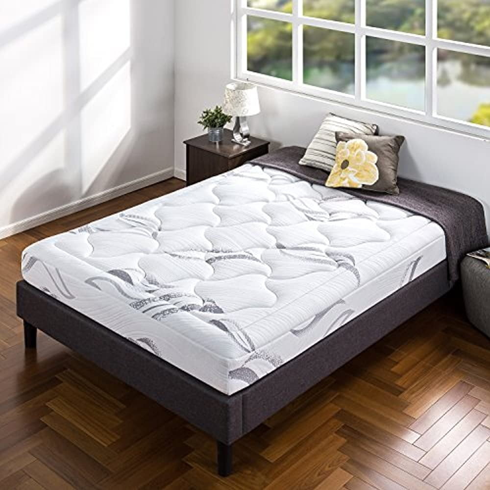 ZINUS 8 Inch Cloud Memory Foam Mattress Pressure Relieving Bed in Camcorder Box CertiPUR Pre-owned Certified Queen