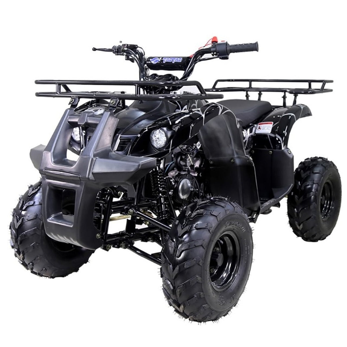 2021 New Tao Motor ATA- 1Automatic Gas All-Terrain Vehicle (ATV) With Big 16'' Tires and Reverse - Midnight Black Color
