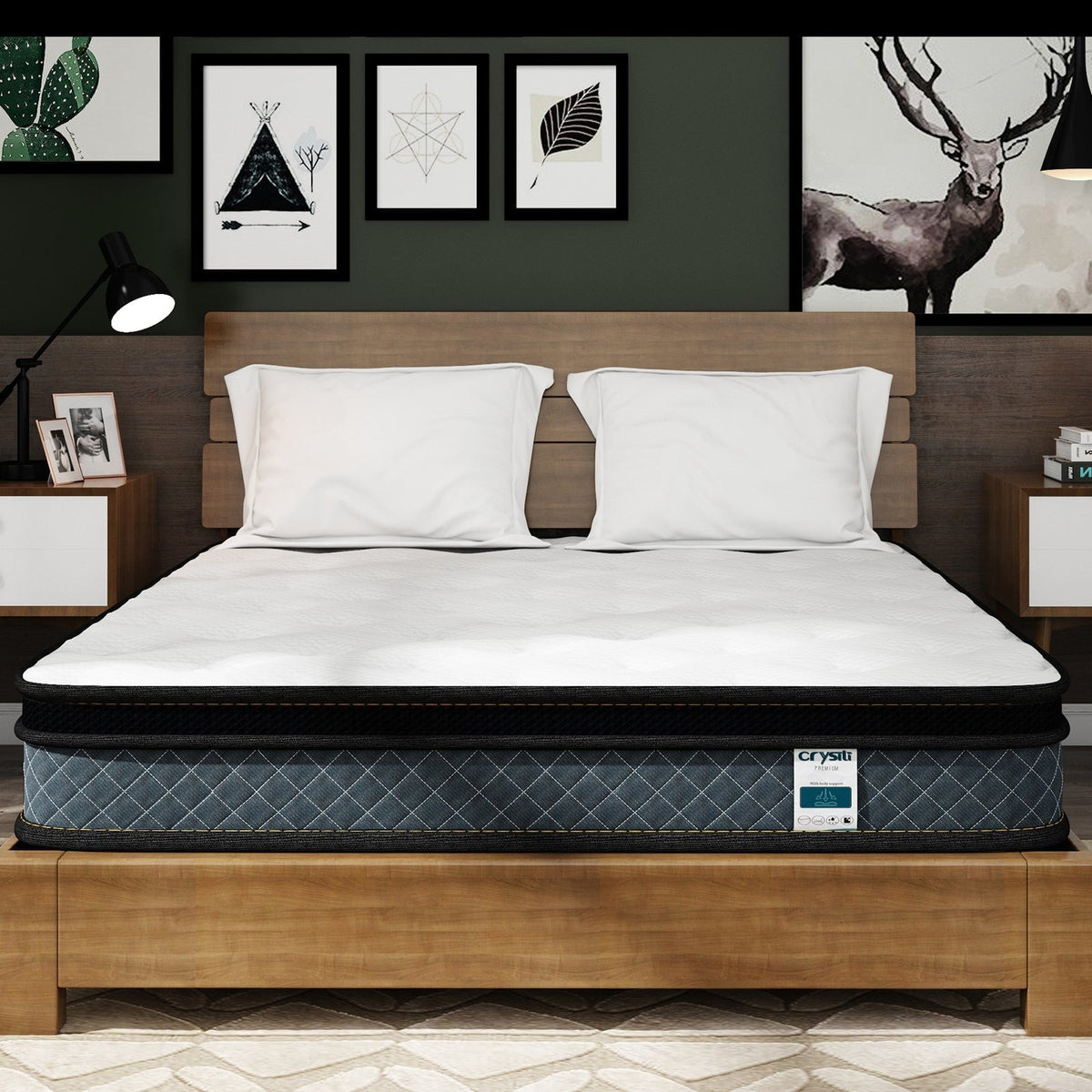 8 King Mattresses Hybrid Mattress in Camcorder Box