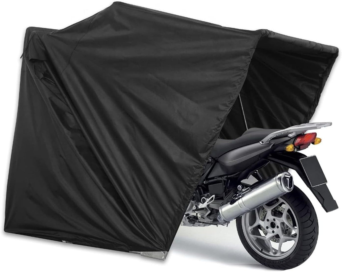 Large Motorcycle Shelter Widen Shed Cover Storage Tent Strong Safe Garage Oxford Cloth Portable Garage Rain and Snow Protection 135.8 *74.0 *74.8