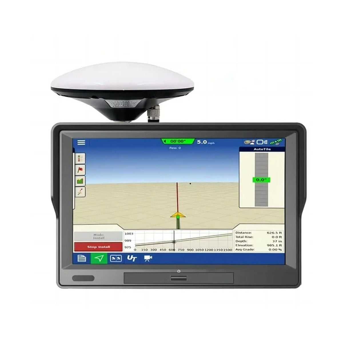 9 Inch GPS Navigator - Farm Tractor Navigator, WiFi Connected Premium Precision Positioning Waterproof, Easy Display Read Touch Screen - Suitable for Agriculture, Seeding