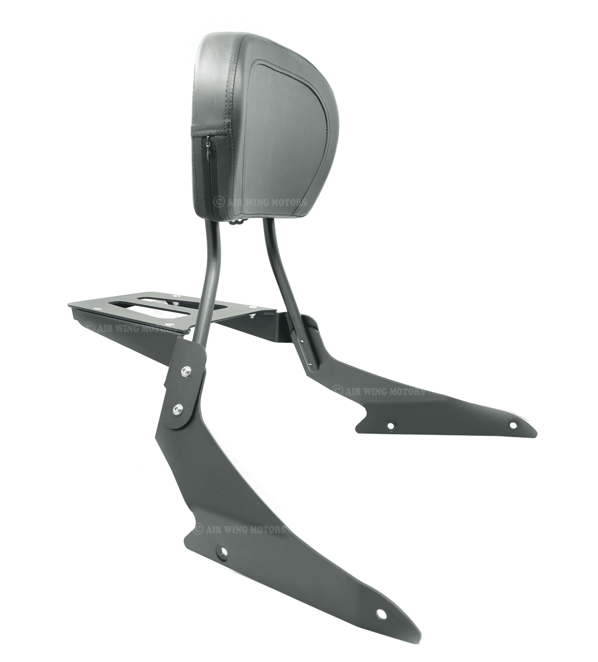 Sissy Bar Upright for Suzuki Boulevard M109 M109R Matte Black with Backrest and Luggage Rack and Reflector