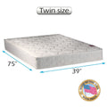 American Legacy Medium Firm Innerspring Twin Mattress Only with Mattress Cover Protector Included - Fully Assembled, Orthopedic, Spine Support and Longlasting Comfort by Dream Solutions USA