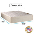 Beverly Hills Firm Eurotop (Pillowtop) Foam Encased Mattress Only with Mattress Cover Protector Included - Fully Assembled, Orthopedic, Long Lasting Comfort by Dream Solutions USA (Queen 60 x80 x13 )