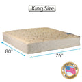 Chiro Two-Sided Gentle Firm King Mattress Only with Mattress Cover Protector Included (Beige) - Premier Orthopedic type, Fully Assembled, Innerspring coils, Long Lasting Comfort by Dream Solutions USA