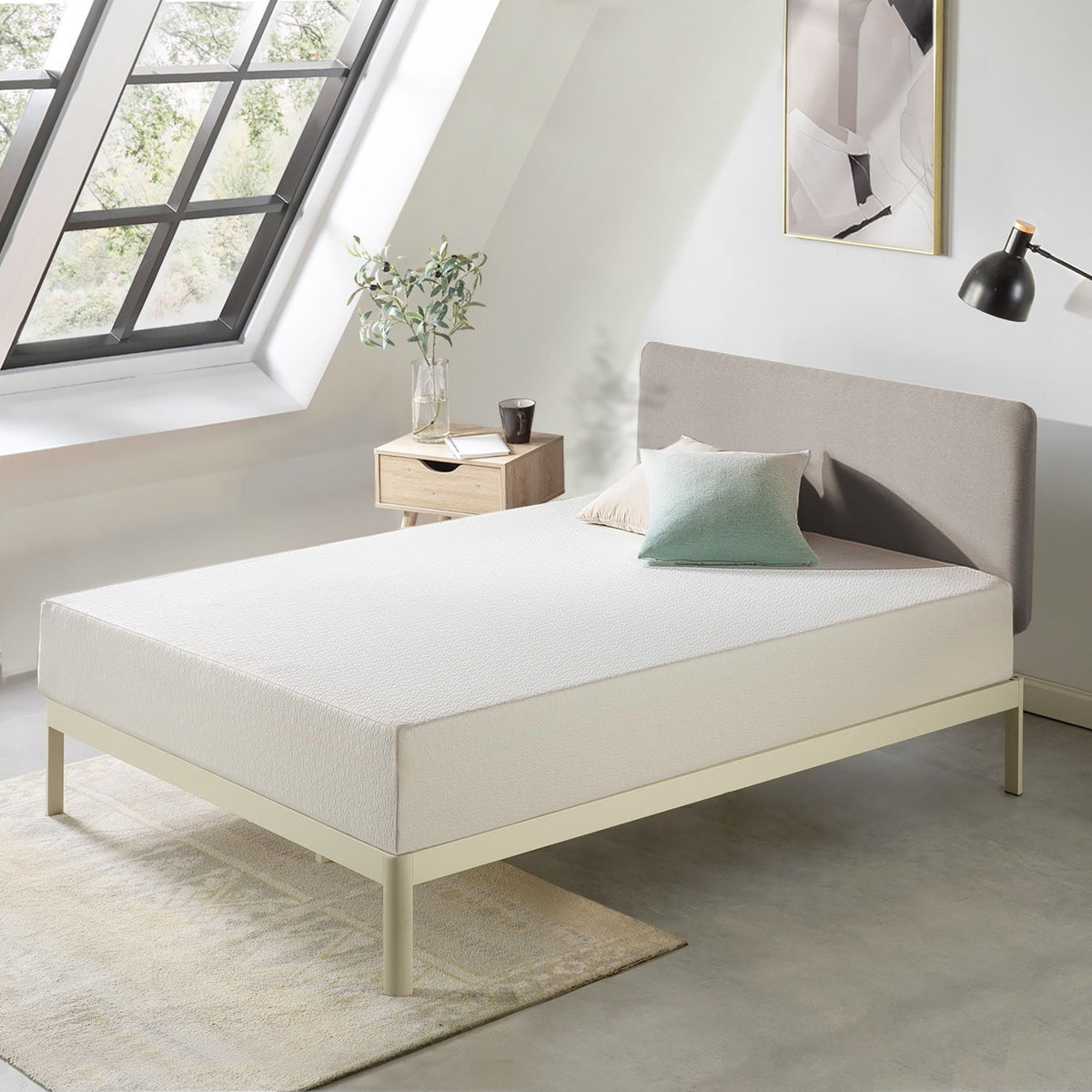 Crown Comfort 10 Inch Green Tea Memory Foam Mattress California King