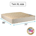 Dream Sleep Chiro Two-Sided Gentle Firm Twin XL Mattress Only with Mattress Protector Included (Beige) - Premier Orthopedic Type, Fully Assembled, Innerspring coils, Longlasting by Dream Solutions USA