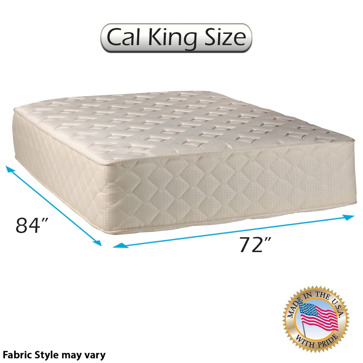 Dream Sleep Highlight Luxury Firm California King Size Mattress Only with Mattress Cover Protector Included - Fully Assembled, Innerspring Coils, Premium edge guards, Longlasting Comfort