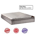 Dream Sleep Spinal Plush (Eurotop) Twin 39 x75 x12 Mattress Only - Sleep System with Enhanced Cushion Support, Innerspring Coils by Dream Solutions USA
