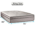 Fifth Ave Plush Extra Soft Foam Encased Eurotop (Pillow Top) Mattress Only King Size-76 x80 x13 Sleep System with Enhance Support, Fully Assembled, Plush Knit Cover, Orthopedic by Dream Solutions USA