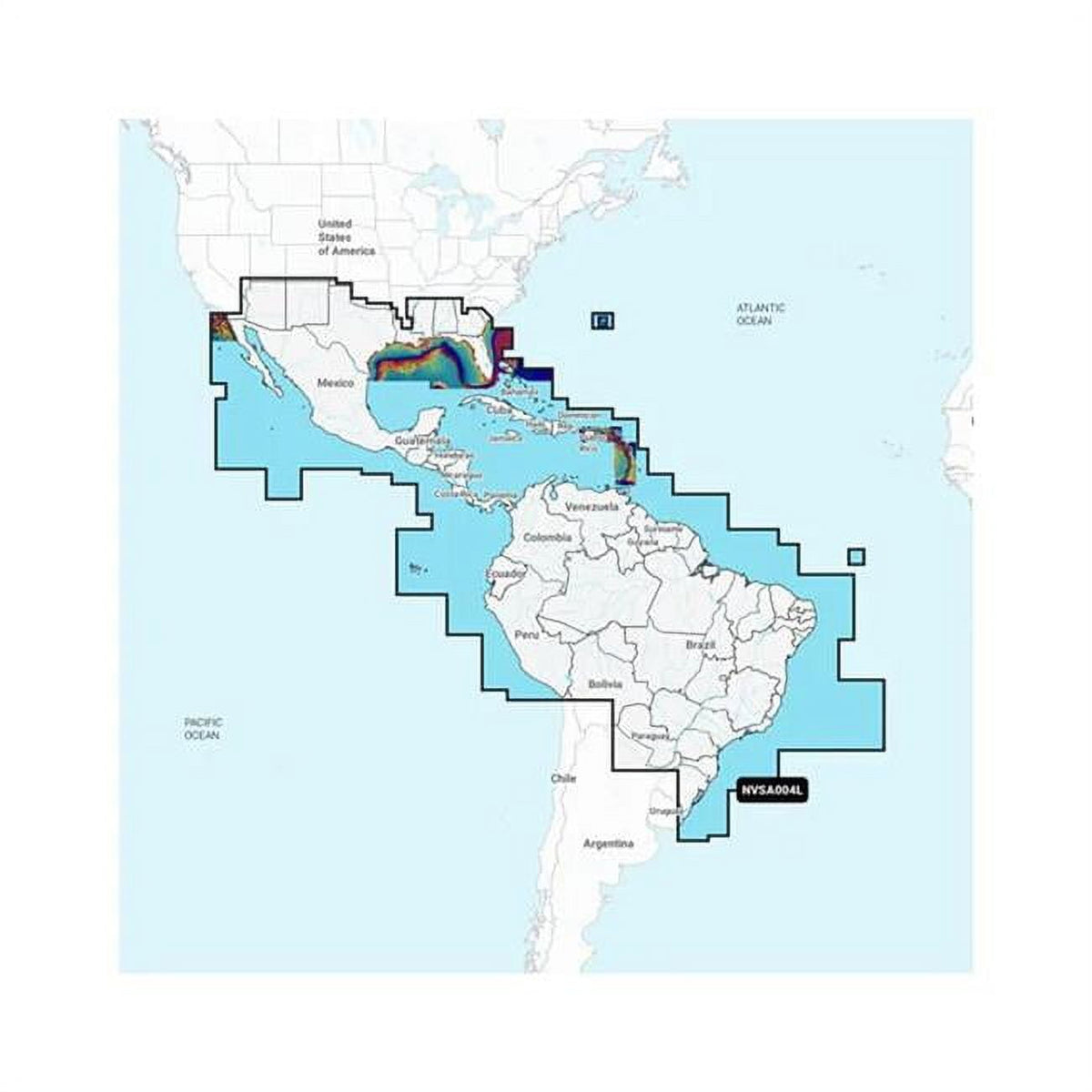 Garmin NVSA004L Navionics+ Vision+ Mexico Screen Brazil microSD