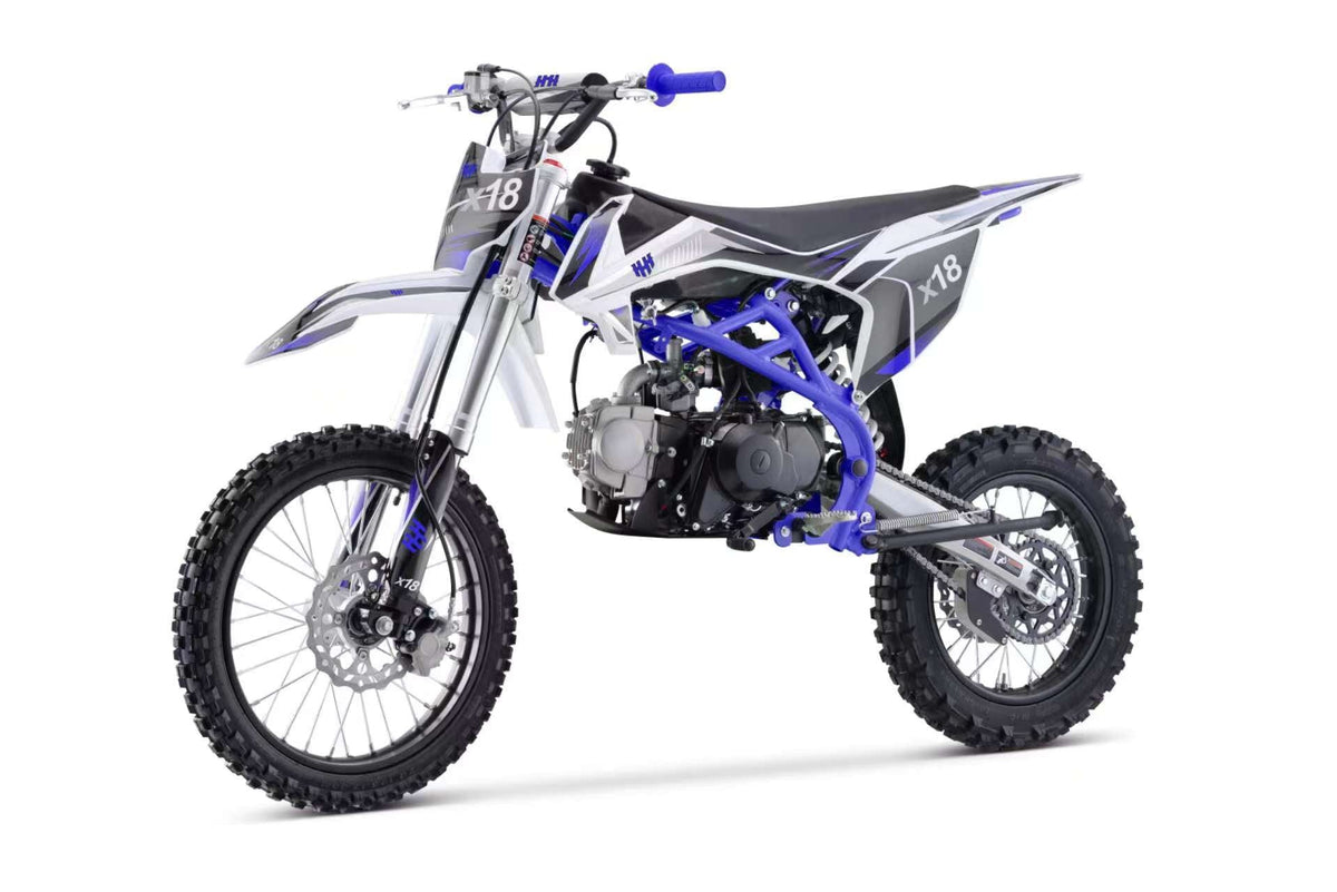 HHH X18 125cc 4-Stroke ?Gas Powered Dirt Bike-Blue