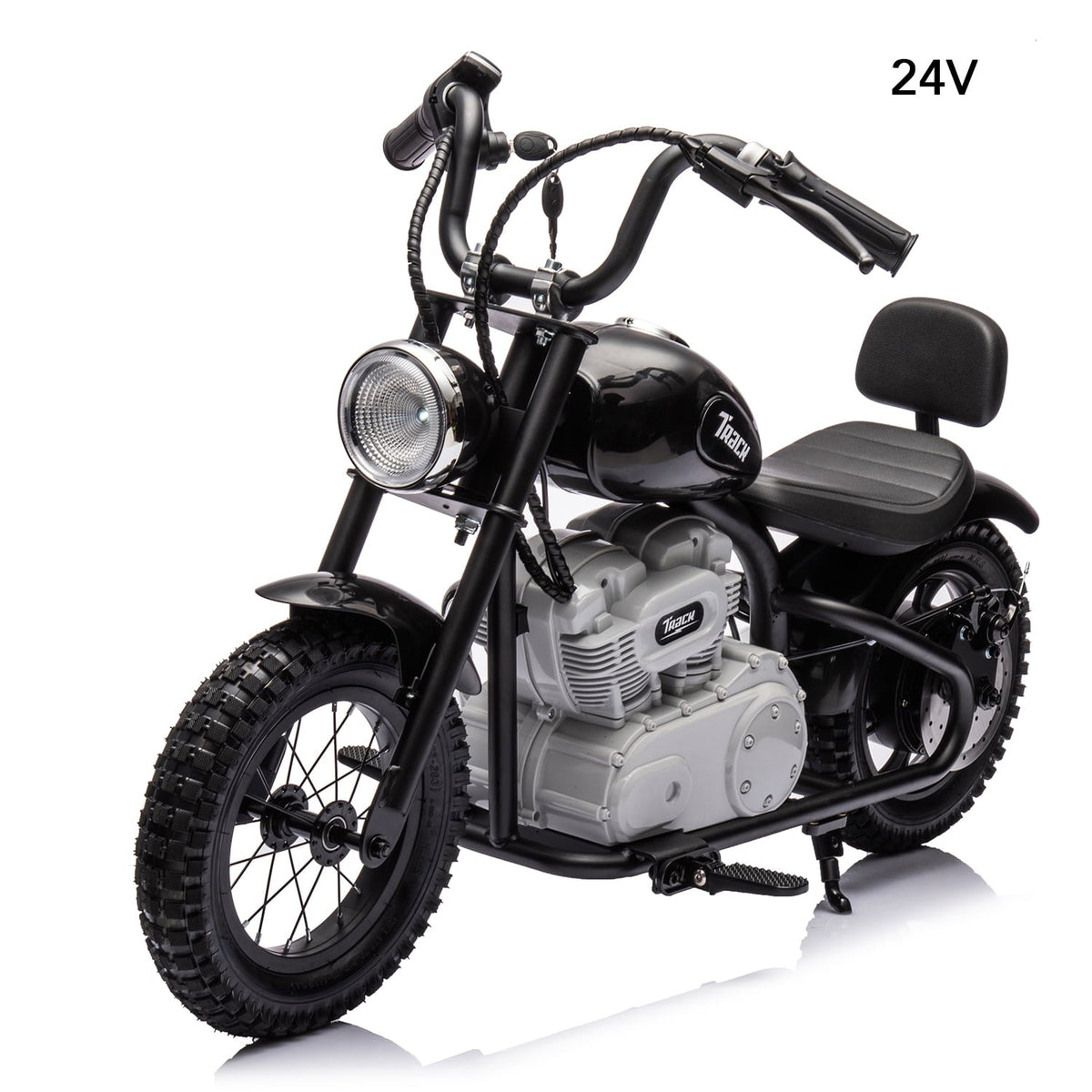JIMUPARK 24V Electric Dirt Bike, Boys & Girls Ride Screen Electric Motocross Off-Road Bike w/Twist Grip Throttle, 250W Chain-Driven Motor, Speed up Screen 10MPH, Motorcycle for Kids 8-12, Black