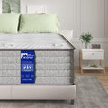 KOW Hybrid Mattress 12 Full Size Gel Memory Foam Pocket Spring Mattress in Lens Box Medium Firm Adult