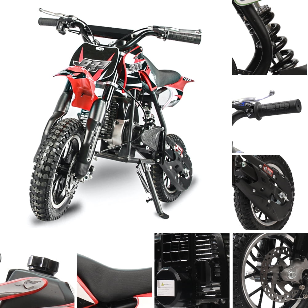 Kids Motorcross 2 Stroke Dirt Bike Children Outdoor Riding Dakar, Red