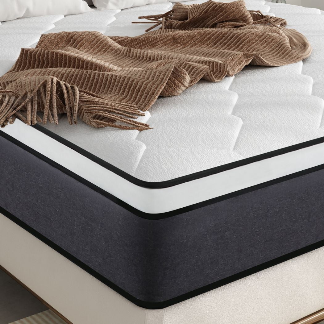 King Mattress, 14 inch Hybrid Mattress in Camcorder Box,Medium Firm