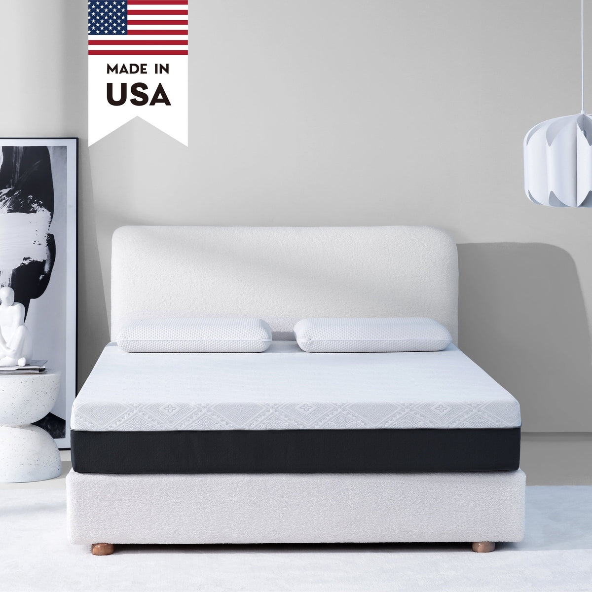 MLILY 10 inch Gel Memory Foam Mattress, Queen Size Bed in Lens Box