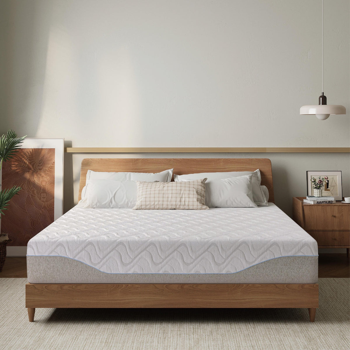 MLILY 11 Green Tea Gel Memory Foam Queen Mattress, Medium