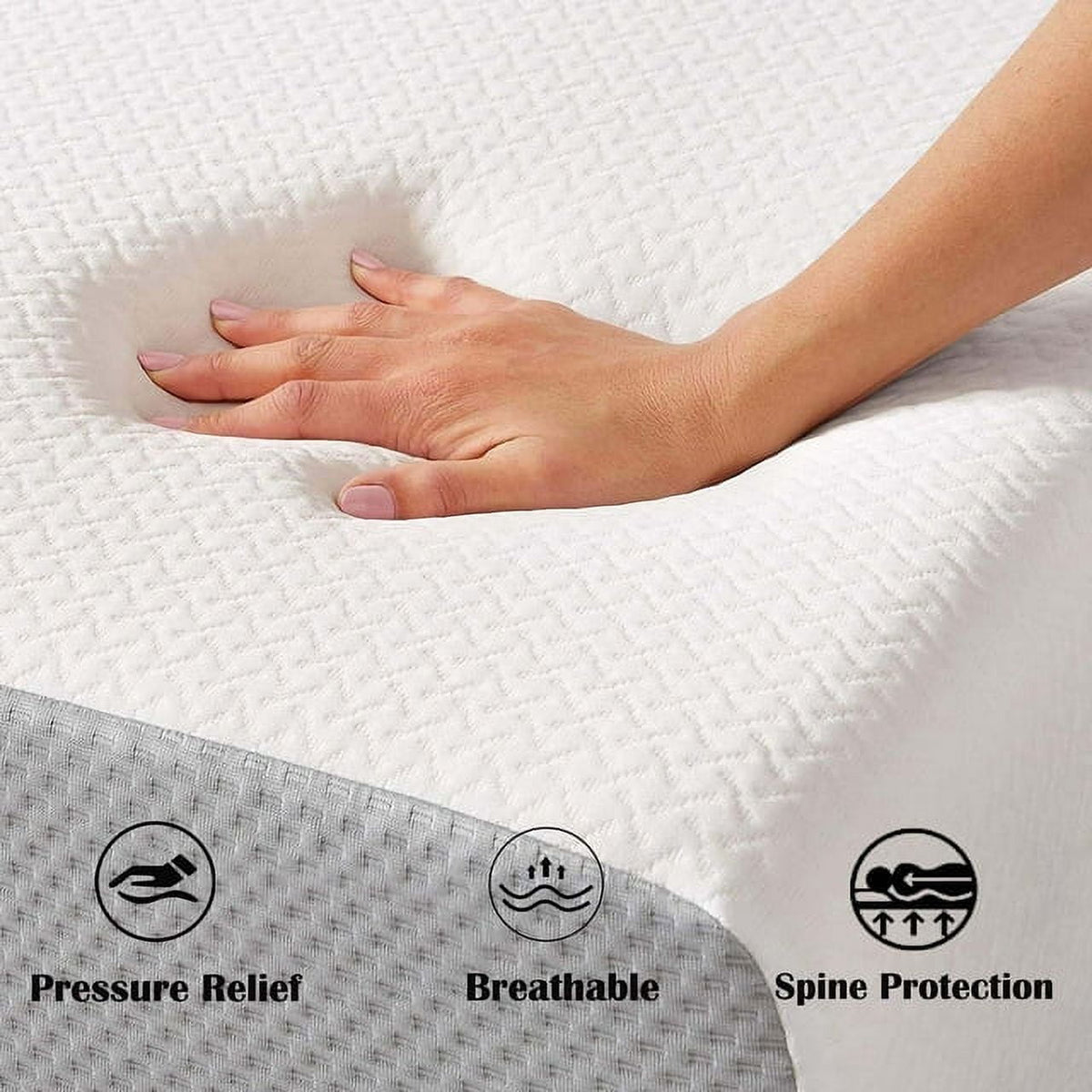 Memory Foam Mattress, Soft Plush Feel,Full