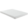 Modern Contemporary Urban Design Bedroom 6inch Full Size Mattress, White, Fabric