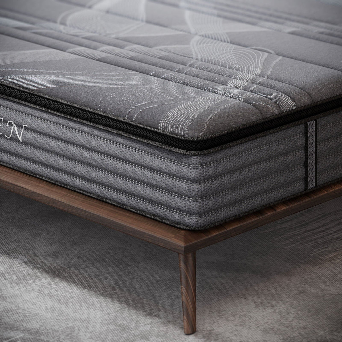 NISIEN 10 CertiPUR-US Certified Memory Foam Pocket Spring Mattress,Hybrid Innerspring Mattress,Queen Mattress in Lens Box