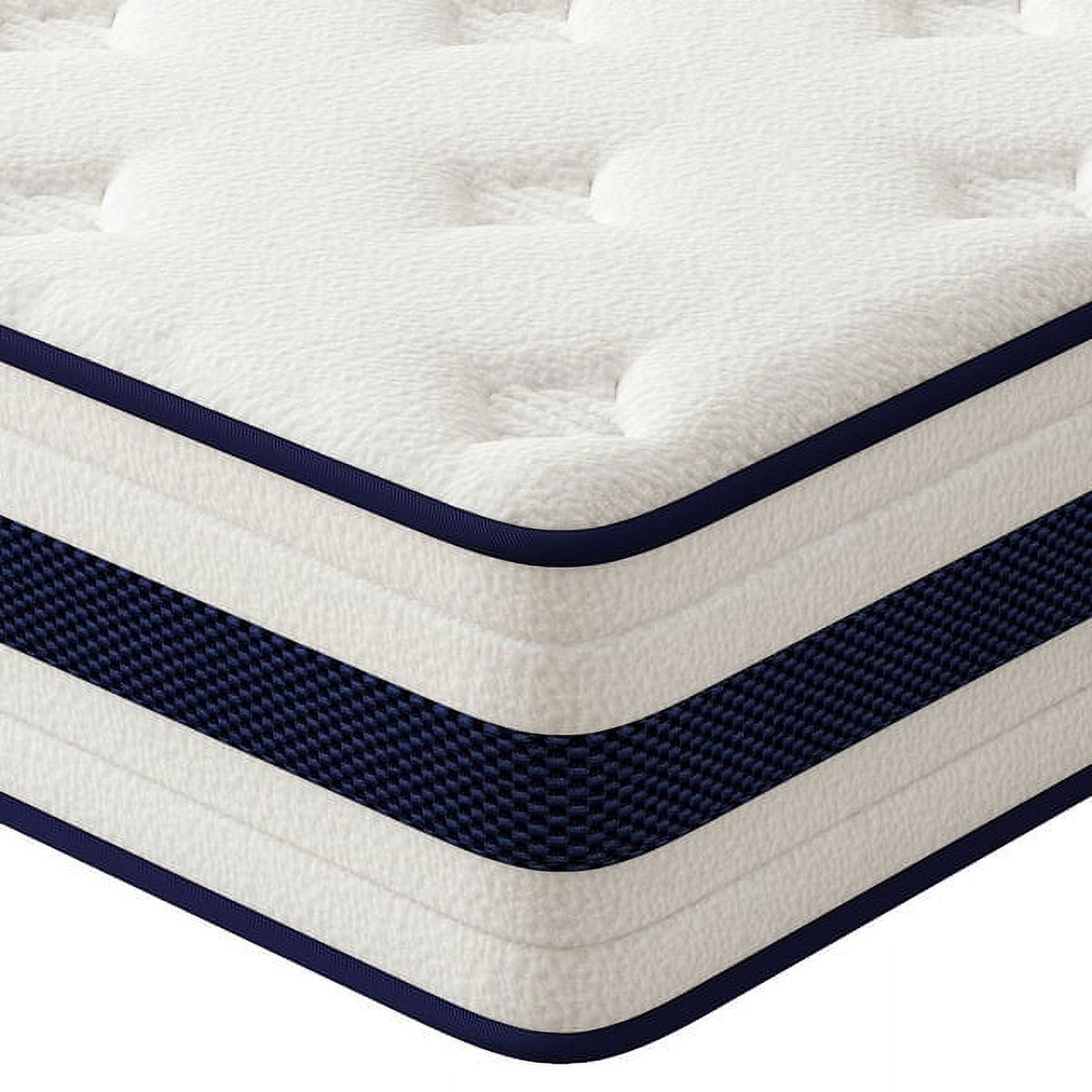 NISIEN Queen Mattress, 10 Inch Hybrid Memory Foam Mattress in Camcorder Box, Pressure Relief, CertiPUR-US
