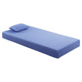 Pemberly Row 7 Modern Fabric Full Mattress Set in Blue