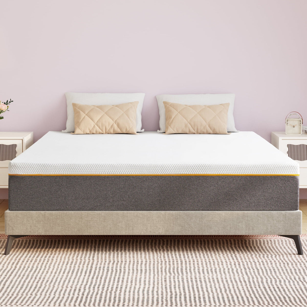 Queen Mattress, GELBIY 10 inch Queen Size Medium Memory Foam Mattress in Camcorder Box, Adult