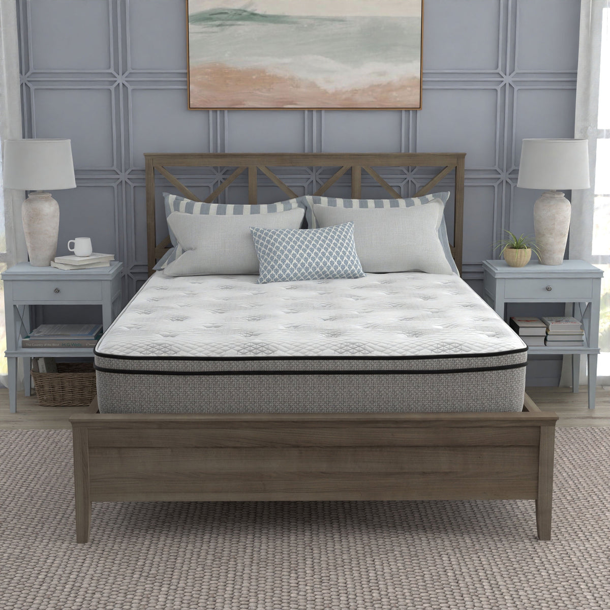 Sleep Inc. 12 Inch Medium Firm Hybrid Mattress, Full