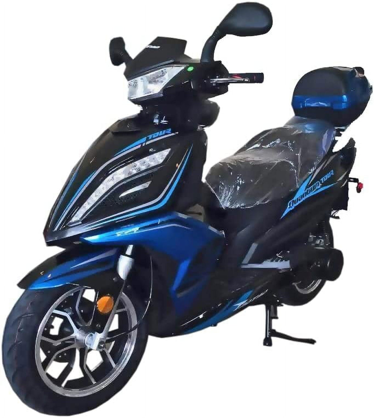 Tao Tao New Quantum 150 TITAN 150 Gas Scooter Fully Automatic Upgraded 150cc CVT transmission for Adults and youth - Sporty Blue
