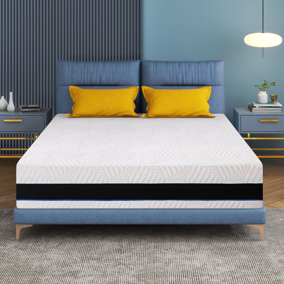 Twin Mattress,12 inch Gel Memory Foam Twin Size Mattress for Pressure Relief,Mattress in Lens Box