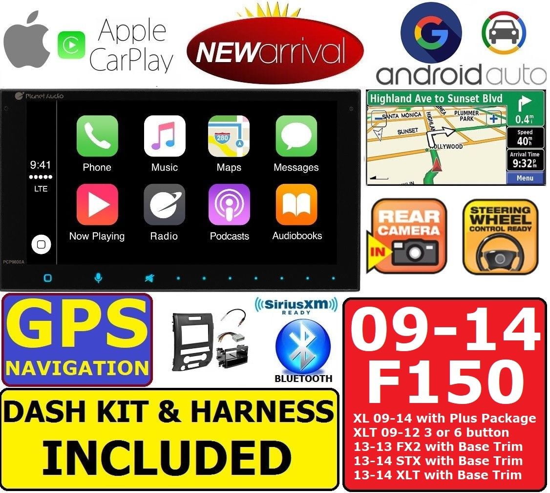 2009-14 F150 GPS NAVIGATION SYSTEM APPLE CARPLAY ANDROID AUTO Automobile RADIO