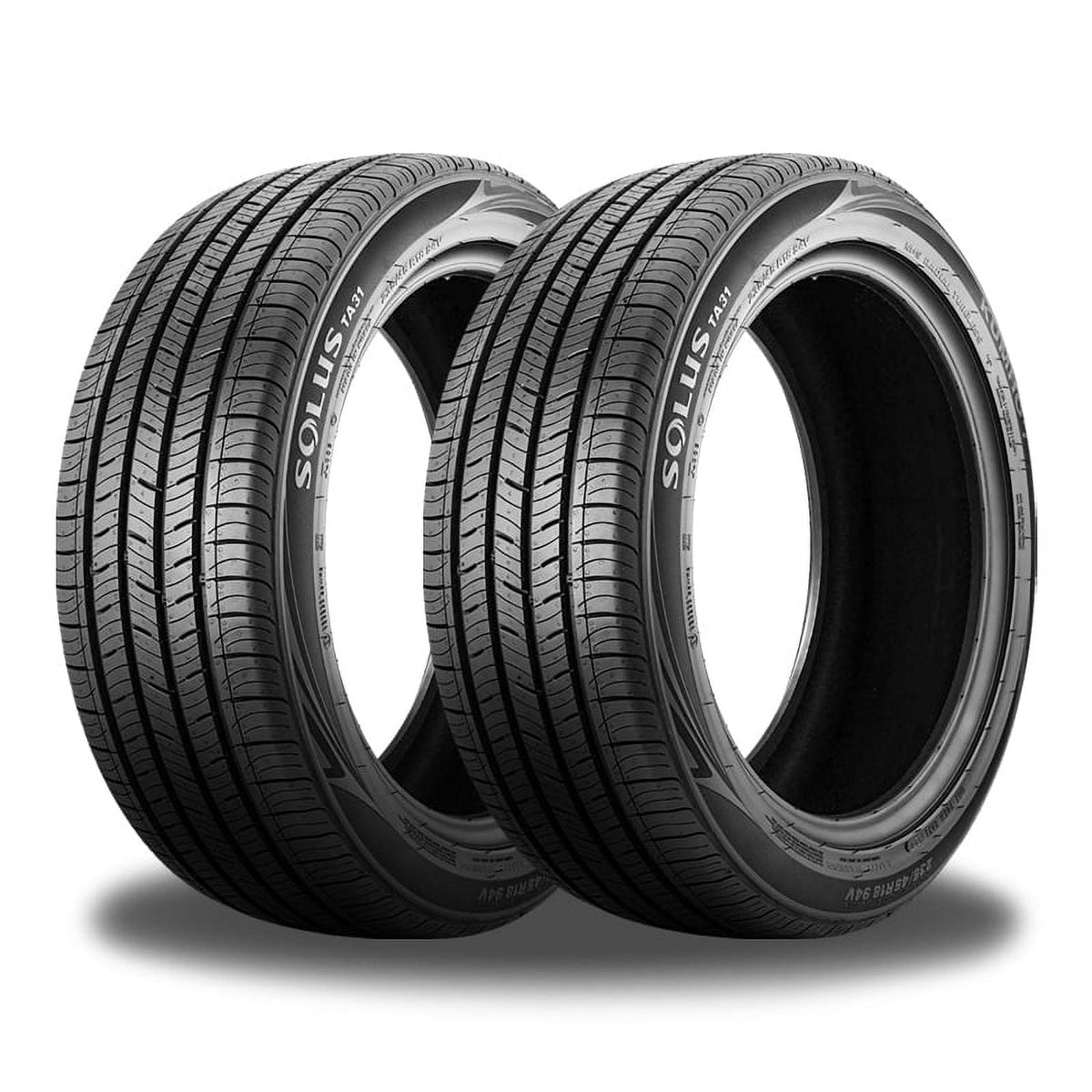 2 Kumho Solus TA31 205/65R16 95H All Season+Snow Traction 3PMSF Tires 60K Mi 2254482 / 205/65/16 / 2056516