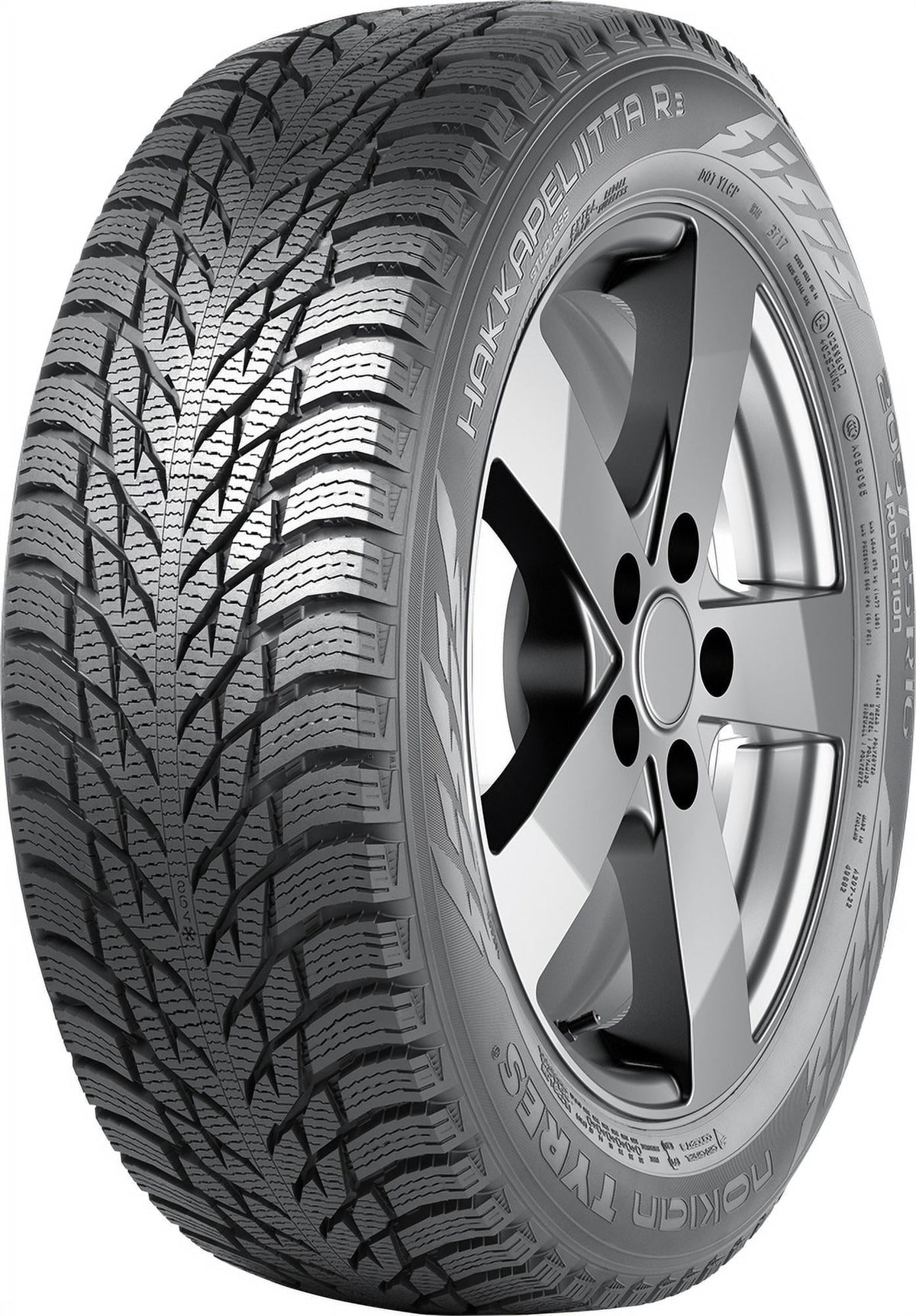 Nokian Hakkapeliitta R3 Winter 215/55R16 97R XL Passenger Tire Fits: 2013-18 Ford Focus SE, 2016-18 Honda Civic LX-P