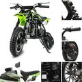 FRP DB001 Kids Dirt Off-Road Mini Dirt Bike, Kids Powered Dirt Bike Off-Road Motorcycle, Kids Mini Bike, Green