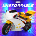 Kuorak 49cc 2 Stroke Pocket Bike, Mini Motorcycle for Kids, Gas Pocket Motorbike with Strong Dual Brake, Racing Max Speed 20Mph, Dual Headlights
